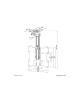 Neomounts FPMA-C020BLACK Monitor/TV mount ceiling 1 screen - 10-40" - max 20 kg - VESA 75x75-200x200 - h 26,5-40 cm - black