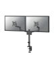 Neomounts NEXT Lite DS60-425BL2 Dual monitor arm - 17-27" - 0-8 kg/screen - space saving T-Rex model - 100% plastic-free packagi