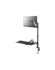 Neomounts DS90-325BL1 Sit-stand workstation desk 1 screen - 17-32" - 1-9 kg (curved 6 kg) - gas spring - black