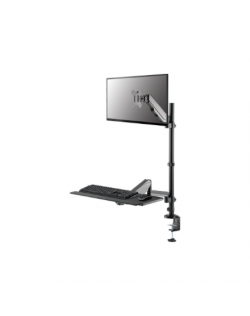 Neomounts DS90-325BL1 Sit-stand workstation desk 1 screen - 17-32" - 1-9 kg (curved 6 kg) - gas spring - black