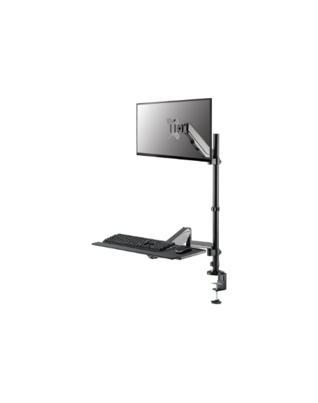 Neomounts DS90-325BL1 Sit-stand workstation desk 1 screen - 17-32" - 1-9 kg (curved 6 kg) - gas spring - black