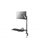 Neomounts DS90-325BL1 Sit-stand workstation desk 1 screen - 17-32" - 1-9 kg (curved 6 kg) - gas spring - black