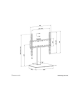 Neomounts DS45-430BL14 TV stand 1 screen - 32-55" - 0-40 kg - VESA 100x100-400x400 - height adjustment 11,6 cm - 70° swivel - bl