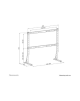 Neomounts DS45-430BL18 TV stand 1 screen - 45-90" - 0-60 kg - VESA 200x200-800x400 - height adjustment 10 cm - black | Neomounts
