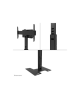 Neomounts MOVE Up FL45S-825BL1 TV floor stand - 37-75" - max 70 kg - manual h 104-157 cm - VESA 100x100-600x400 - lockable (excl