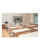 Neomounts MOVE Go FL50-525BL1 TV trolley - 55-86" - max 76 kg - manual h 106-136 cm - VESA 100x100-900x600 - incl. hardware shel