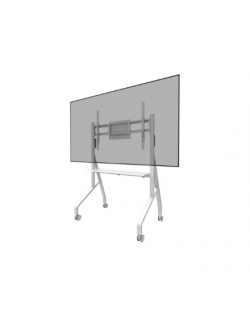 Neomounts MOVE Go FL50-525WH1 TV trolley - 55-86" - max 76 kg - manual h 106-136 cm - VESA 100x100-900x600 - incl. hardware shel