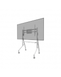Neomounts MOVE Go FL50-525WH1 TV trolley - 55-86" - max 76 kg - manual h 106-136 cm - VESA 100x100-900x600 - incl. hardware shelf - lockable