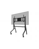 Neomounts MOVE Go XL FL50-575BL1 TV trolley - 65-110" - max 125 kg - manual h 129-139 cm - VESA 100x100-1100x600 - incl. hardware shelf - lo