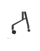 Neomounts MOVE Go XL FL50-575BL1 TV trolley - 65-110" - max 125 kg - manual h 129-139 cm - VESA 100x100-1100x600 - incl. hardwar