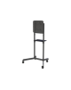 Neomounts NS-M1250BLACK TV trolley - 37-70" - max 70 kg - VESA 200x200-600x400 - 90° rotatable - incl. hardware shelf - black