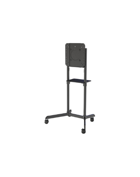 Neomounts NS-M1250BLACK TV trolley - 37-70" - max 70 kg - VESA 200x200-600x400 - 90° rotatable - incl. hardware shelf - black