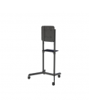Neomounts NS-M1250BLACK TV trolley - 37-70" - max 70 kg - VESA 200x200-600x400 - 90° rotatable - incl. hardware shelf - black