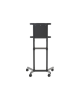 Neomounts NS-M1250BLACK TV trolley - 37-70" - max 70 kg - VESA 200x200-600x400 - 90° rotatable - incl. hardware shelf - black