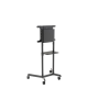 Neomounts NS-M1250BLACK TV trolley - 37-70" - max 70 kg - VESA 200x200-600x400 - 90° rotatable - incl. hardware shelf - black