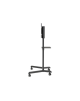Neomounts NS-M1250BLACK TV trolley - 37-70" - max 70 kg - VESA 200x200-600x400 - 90° rotatable - incl. hardware shelf - black