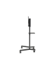 Neomounts NS-M1250BLACK TV trolley - 37-70" - max 70 kg - VESA 200x200-600x400 - 90° rotatable - incl. hardware shelf - black