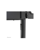 Neomounts NS-M1250BLACK TV trolley - 37-70" - max 70 kg - VESA 200x200-600x400 - 90° rotatable - incl. hardware shelf - black