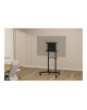 Neomounts NS-M1250BLACK TV trolley - 37-70" - max 70 kg - VESA 200x200-600x400 - 90° rotatable - incl. hardware shelf - black