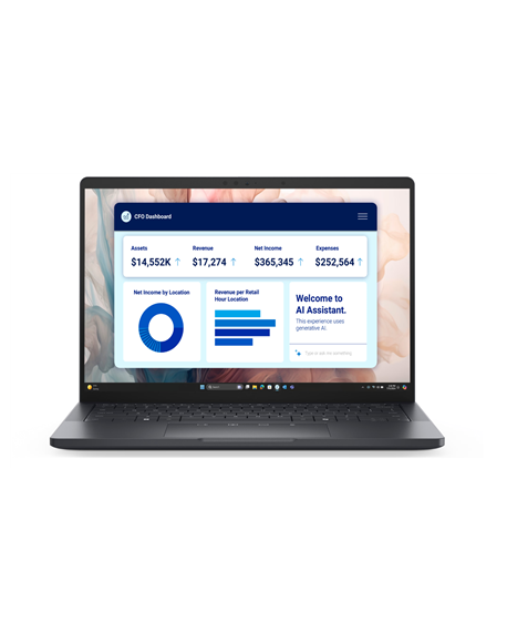 Dell Pro 13 Premium | 13.3 " | Touchscreen | QHD+ | Anti-glare | Intel Core Ultra 7 | 268V | 32 GB | LPDDR5x | Solid-state drive