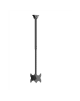 Neomounts CL35-340BL22 Dual Monitor/TV Mount Ceiling | Adjustable Height, Rotate, Tilt, Swivel | 23-42 " | Maximum weight (capac