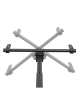 Neomounts CL35-440BL16XL Monitor/TV Mount Ceiling | Adjustable Height, Rotate, Tilt, Swivel | 37-70 " | Maximum weight (capacity