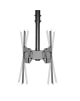 Neomounts NM-C440DBLACK Dual monitor/TV mount ceiling | Adjustable Height, Rotate, Tilt, Swivel | 32-60 " | Maximum weight (capa