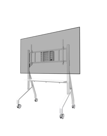 Neomounts Floor stand | FL50-575WH1 TV trolley | Adjustable Height | 65-110 " | Maximum weight (capacity) 125 kg | White