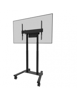 Neomounts Floor stand | FL55-875BL1 TV trolley | Adjustable Height | 55-100 " | Maximum weight (capacity) 110 kg | Black