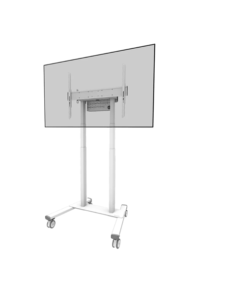 Neomounts Floor stand | FL55-875WH1 TV trolley | Adjustable Height | 55-100 " | Maximum weight (capacity) 110 kg | White