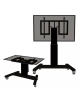 Neomounts Floor stand | PLASMA-M2500TBLACK TV trolley | Adjustable Height, Tilt | 42-100 " | Maximum weight (capacity) 150 kg | Black