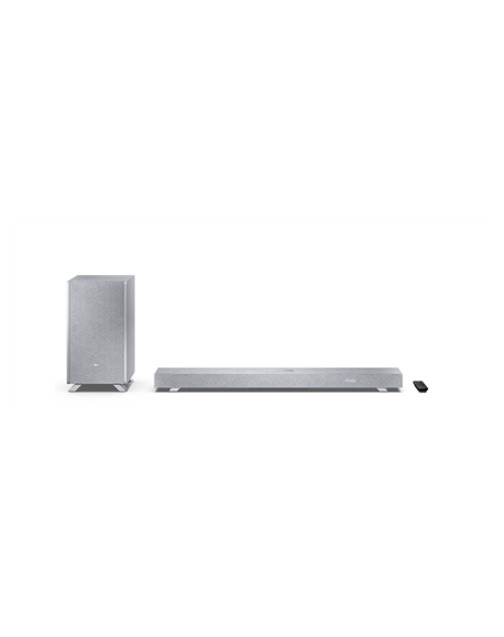 Sharp | 3.1.2 Dolby Atmos/DTS:X Soundbar with Wireless Subwoofer | HT-SBW53121(SL) | 550 W | Bluetooth | Silver | Wireless conne