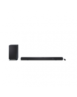 Sharp | 5.1.2 Dolby Atmos/DTS:X Soundbar with Wireless Subwoofer | HT-SBW55121(BK) | 650 W | Bluetooth | Black | Wireless connec