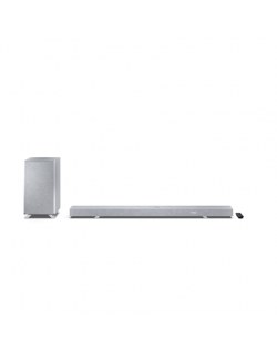 Sharp | 5.1.2 Dolby Atmos/DTS:X Soundbar with Wireless Subwoofer | HT-SBW55121(SL) | 650 W | Bluetooth | Silver | Wireless conne