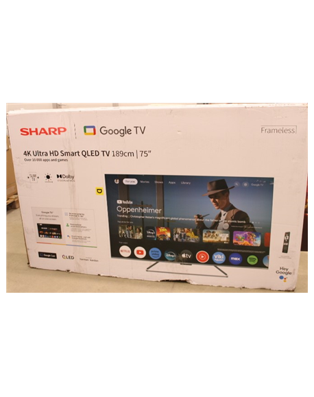 Sharp | 75GP7265E | 75 | Smart TV | Google TV | UHD | DAMAGED PACKAGING