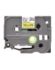 Brother | TZe-651 Laminated Tape | Black On Yellow | TZe | 8 m | 2.4 cm