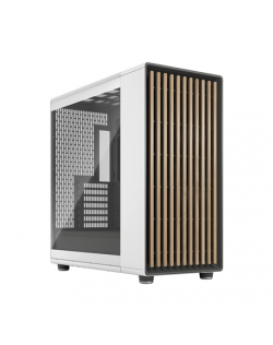 Fractal Design Computer Case | North XL | Chalk White TG Clear | ATX | Power supply included No
