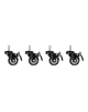 Lanberg Castors x4 with thread and brake for wall mounting cabinets | Lanberg