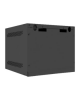 Lanberg Rack cabinet 10" wall-mount 4U/280x310 (flat pack) with glass door, black | Lanberg