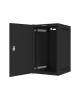 Lanberg Rack cabinet 10" wall-mount 9U/280x310 for self-assembly with metal door (flat pack), black | Lanberg