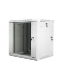 Lanberg Rack cabinet 19" double-section wall-mount 12U/600x600 (flat pack), grey | Lanberg
