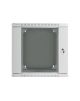 Lanberg Rack cabinet 19" double-section wall-mount 12U/600x600 (flat pack), grey | Lanberg