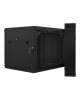 Lanberg Rack cabinet 19" double-section wall-mount 9U/600x600 (flat pack), black | Lanberg