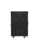 Lanberg Rack cabinet 19" free-standing 15U/600x600 (flat pack) with glass door lCD V2, black | Lanberg