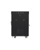 Lanberg Rack cabinet 19" free-standing 15U/600x600 (flat pack) with glass door lCD V2, black | Lanberg