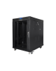 Lanberg Rack cabinet 19" free-standing 15U/600x800 (flat pack) with glass door lCD V2, black | Lanberg