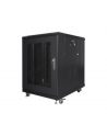 Lanberg Rack cabinet 19" free-standing 15U/600x800 (flat pack) with mesh door, black | Lanberg
