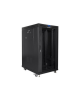 Lanberg Rack cabinet 19" free-standing 22U/800x1000 (flat pack) with glass door lCD V2, black | Lanberg