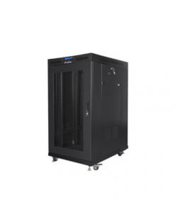 Lanberg Rack cabinet 19" free-standing 22U/800x1000 (flat pack) with mesh door lCD V2, black | Lanberg