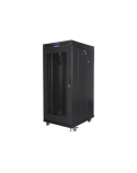 Lanberg Rack cabinet 19" free-standing 27U/600x600 (flat pack) with mesh door lCD V2, black | Lanberg